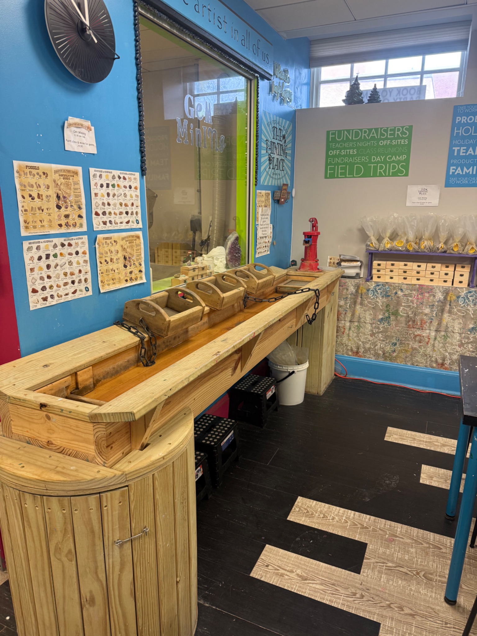Gem mining at The Painting Place